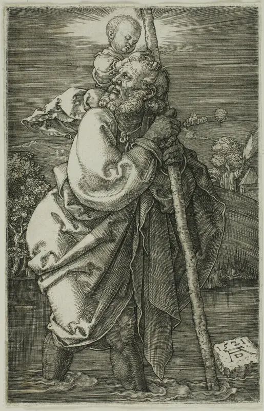St. Christopher Facing to the Left
