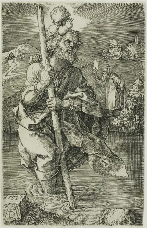 St. Christopher Facing to the Right