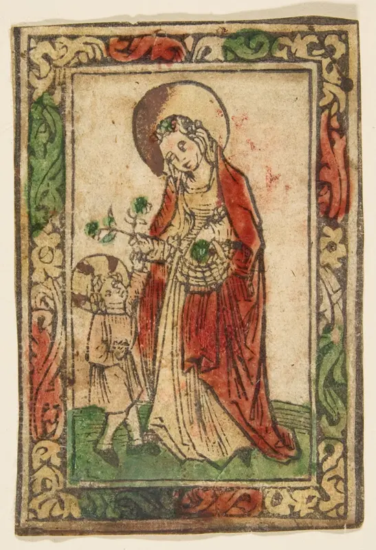 St. Dorothea Wall Art by Anonymous, German, 15th century - High-Resolution Digital Print