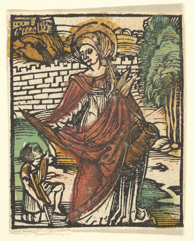 St. Elizabeth (adaptation) Wall Art by Hans Baldung (called Hans Baldung Grien) - High-Resolution Digital Print