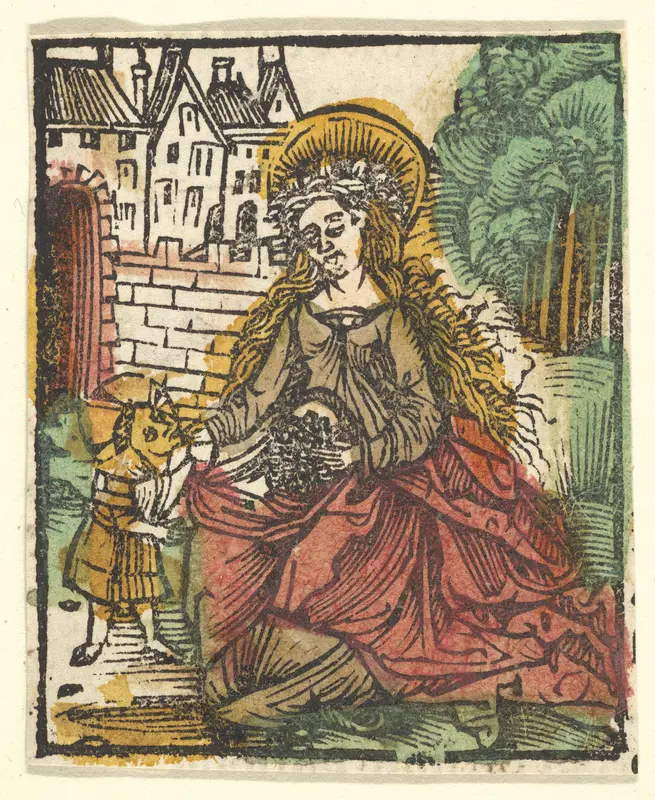 St. Elizabeth (copy ?) Wall Art by Hans Baldung (called Hans Baldung Grien) - High-Resolution Digital Print