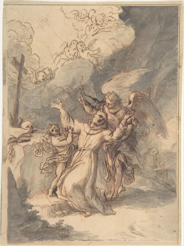 St. Francis Receiving the Stigmata Wall Art by Antonio de Pereda - High-Resolution Digital Print
