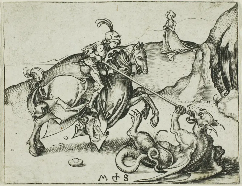 St. George Wall Art by Martin Schongauer - High-Resolution Digital Print