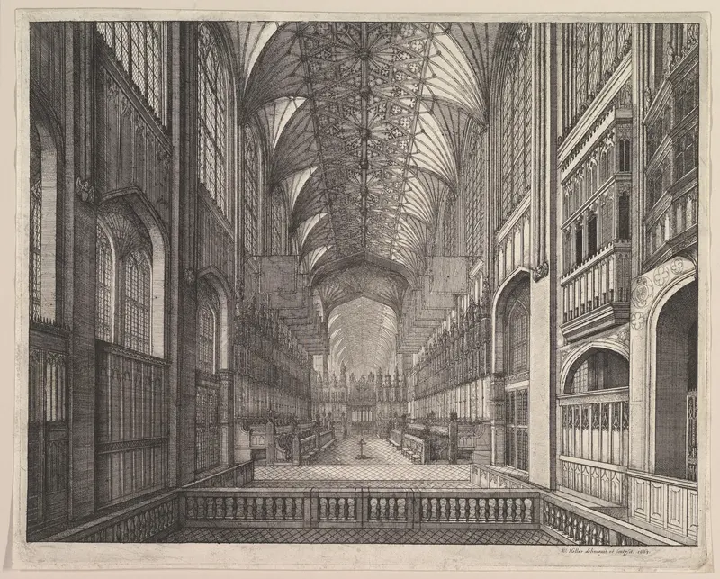 St. George's Chapel Choir, Windsor (from Elias Ashmole's "The Order of the Garter," 1672)