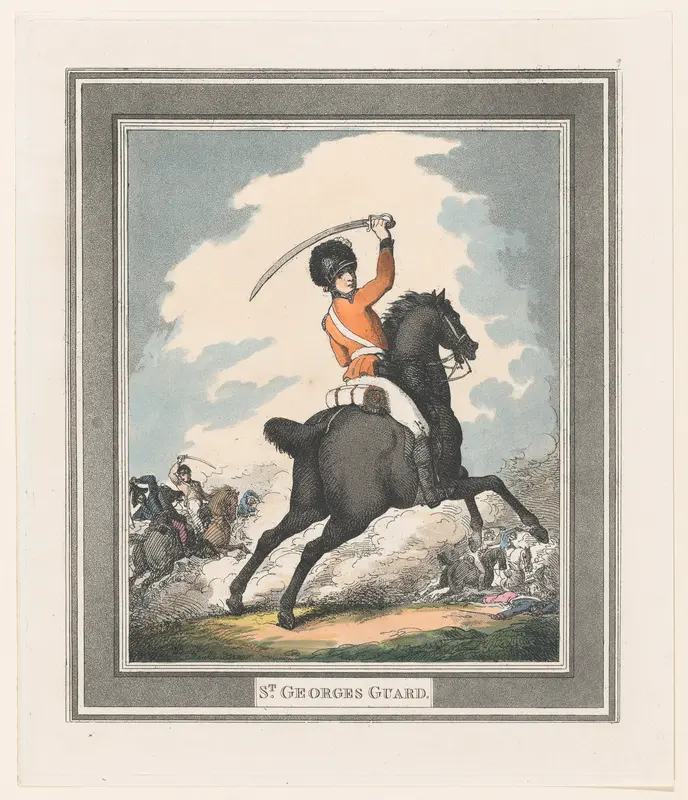 St George's Guard Wall Art by Thomas Rowlandson - High-Resolution Digital Print