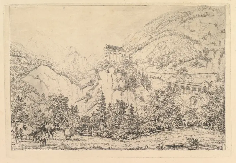 St Georgsberg near Switzerland in the Tyrol, after Klein Wall Art by Johann Christoph Erhard - High-Resolution Digital Print
