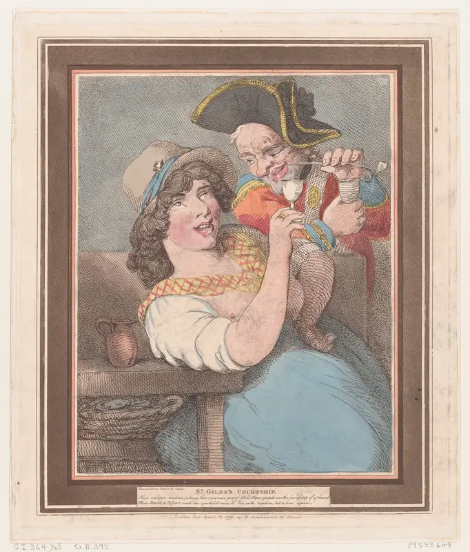 St Giles's Courtship Wall Art by Thomas Rowlandson - High-Resolution Digital Print