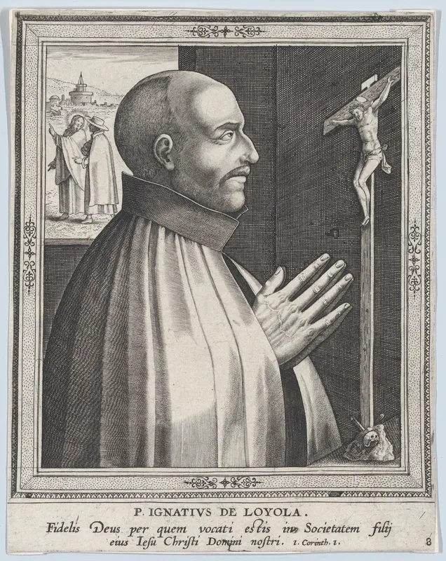 St. Ignatius of Loyola, from "Male Founders of Religious Orders" Wall Art by Philips Galle - High-Resolution Digital Print