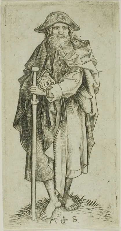 St. James Major, from Apostles Wall Art by Martin Schongauer - High-Resolution Digital Print