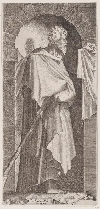 St. James Minor, from "Christ, the Twelve Apostles and St. Paul" Wall Art by Lambert Suavius - High-Resolution Digital Print