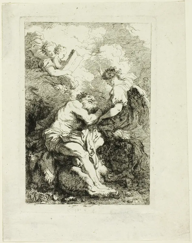 St. Jerome Wall Art by Jean Honoré Fragonard - High-Resolution Digital Print