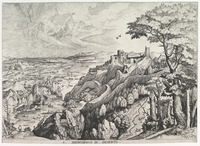 St. Jerome in the Wilderness (S. Hieronymus in Deserto), from "The Large Landscapes"