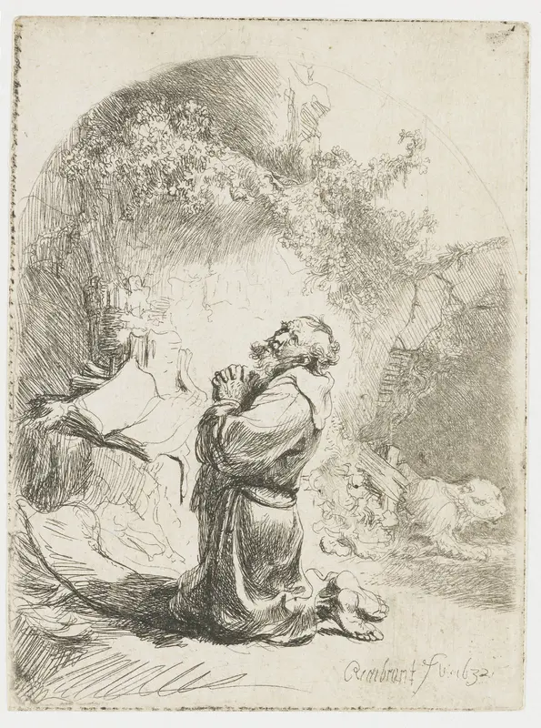 St Jerome Praying Wall Art by Unknown - High-Resolution Digital Print