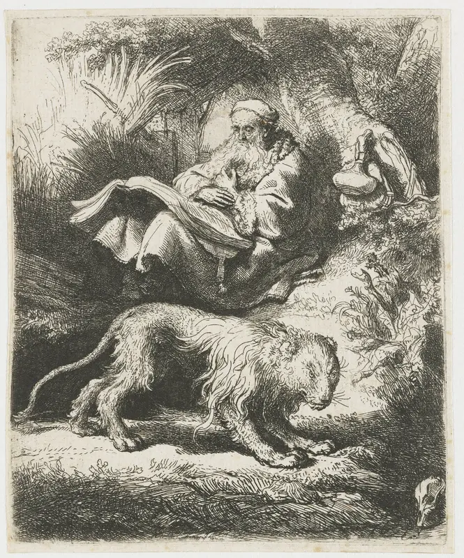 St Jerome reading Wall Art by Unknown - High-Resolution Digital Print