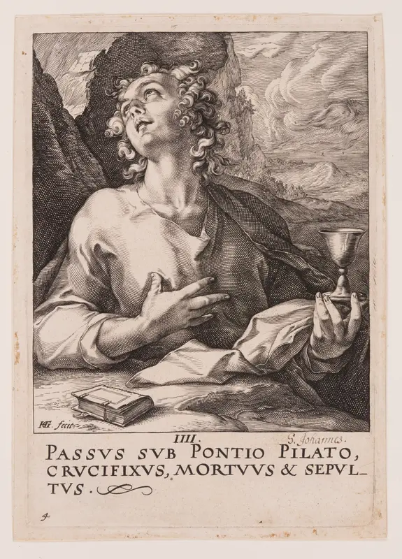 St John, from Christ, the Apostles and St Paul with the Creed