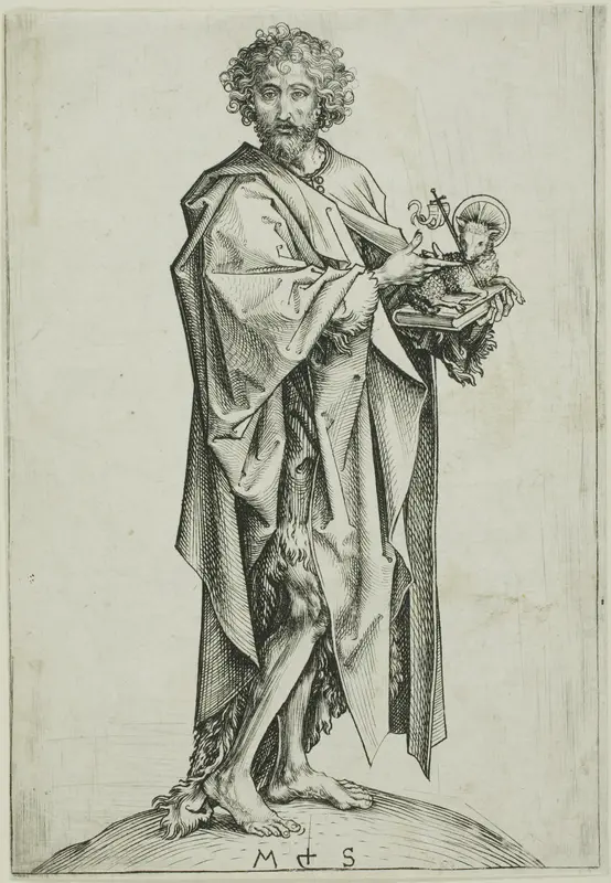St. John the Baptist Wall Art by Martin Schongauer - High-Resolution Digital Print