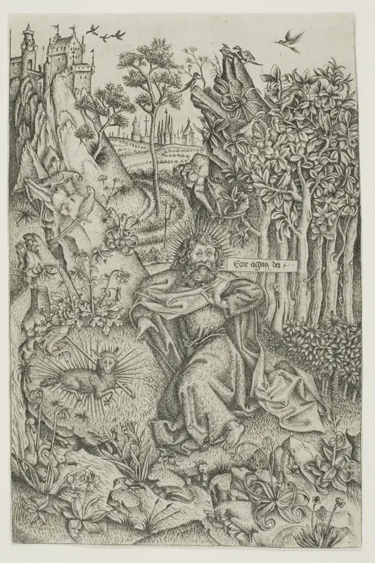 St. John the Baptist in the Wilderness Wall Art by Master of Saint John the Baptist - High-Resolution Digital Print