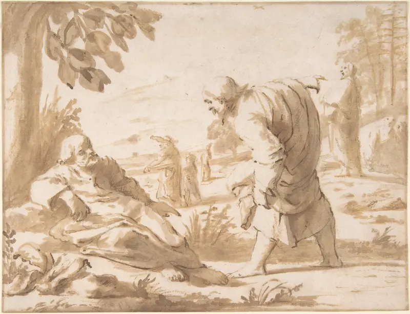St. John the Baptist Pointing to Christ Wall Art by Willem van Oordt - High-Resolution Digital Print