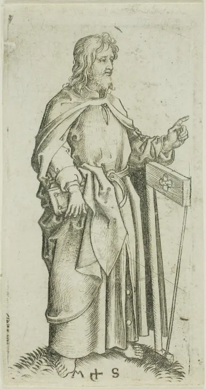 St. Jude, from Apostles Wall Art by Martin Schongauer - High-Resolution Digital Print