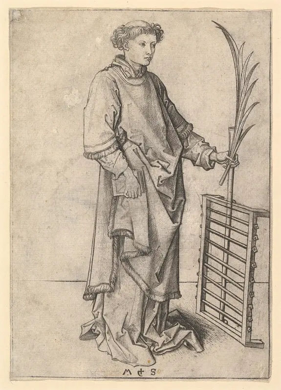 St. Lawrence Wall Art by Martin Schongauer - High-Resolution Digital Print