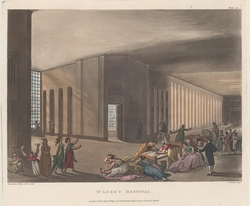 St Luke's Hospital Wall Art by Thomas Rowlandson - High-Resolution Digital Print