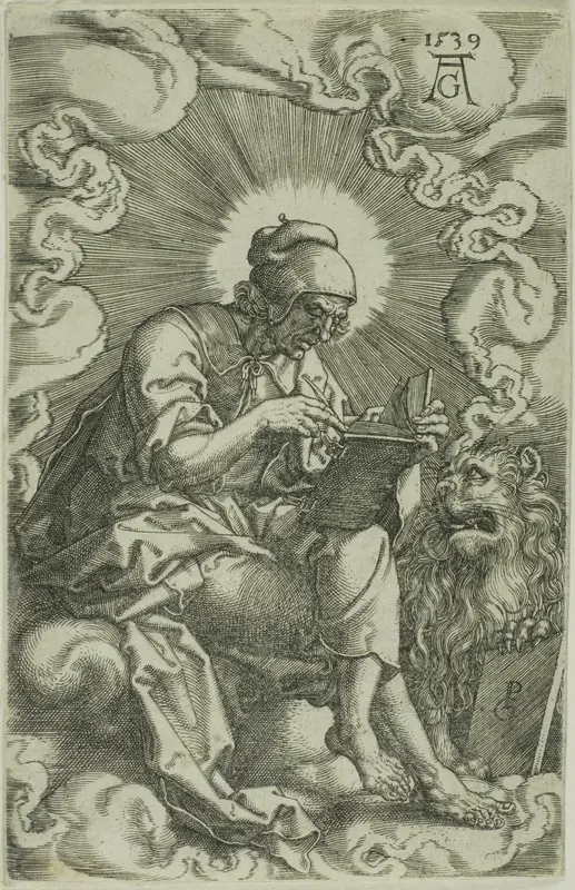 St. Mark, from The Four Evangelists Wall Art by Heinrich Aldegrever - High-Resolution Digital Print