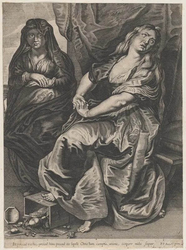 St. Mary Magdalen Trampling Her Valuables Wall Art by Anonymous - High-Resolution Digital Print