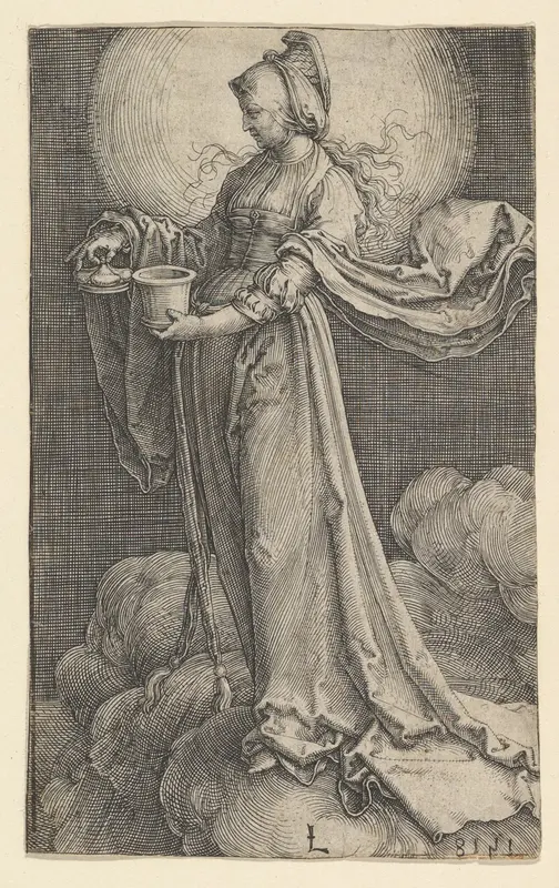 St. Mary Magdalene on the Clouds Wall Art by Lucas van Leyden - High-Resolution Digital Print