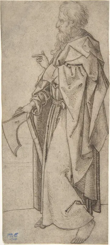 St. Matthew Wall Art by Martin Schongauer - High-Resolution Digital Print
