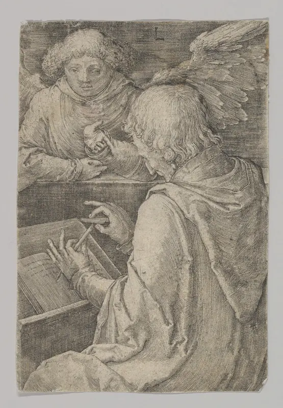 St. Matthew, from the series The Four Evangelists Wall Art by Lucas van Leyden - High-Resolution Digital Print