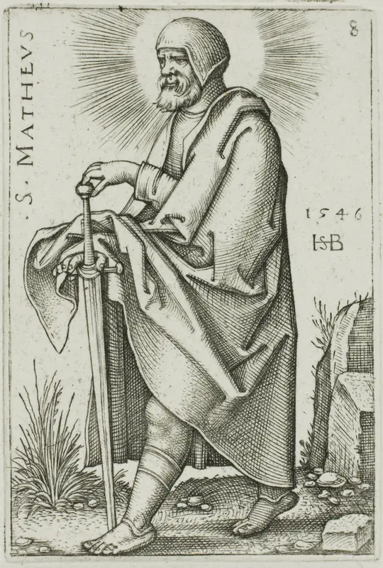 St. Matthew, plate 8 from The Twelve Apostles