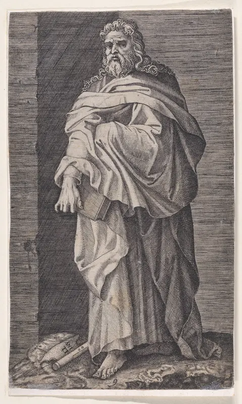 St. Matthias, from "Christ and the Apostles" Wall Art by Lambert Suavius - High-Resolution Digital Print