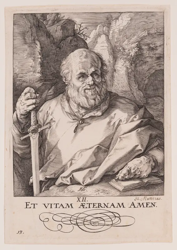 St Matthias, from Christ, the Apostles and St Paul with the Creed