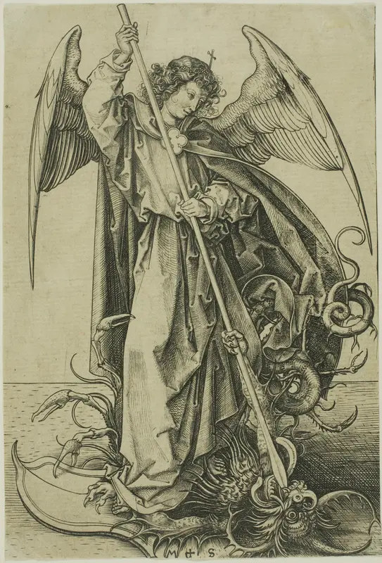St. Michael Wall Art by Martin Schongauer - High-Resolution Digital Print