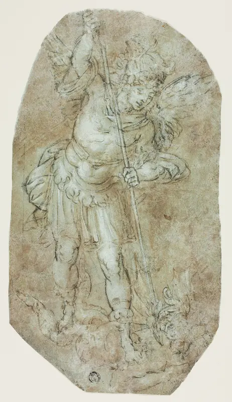 St. Michael Archangel and the Devil Wall Art by Guido Reni - High-Resolution Digital Print