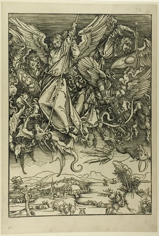 St. Michael Fighting the Dragon, from The Apocalypse