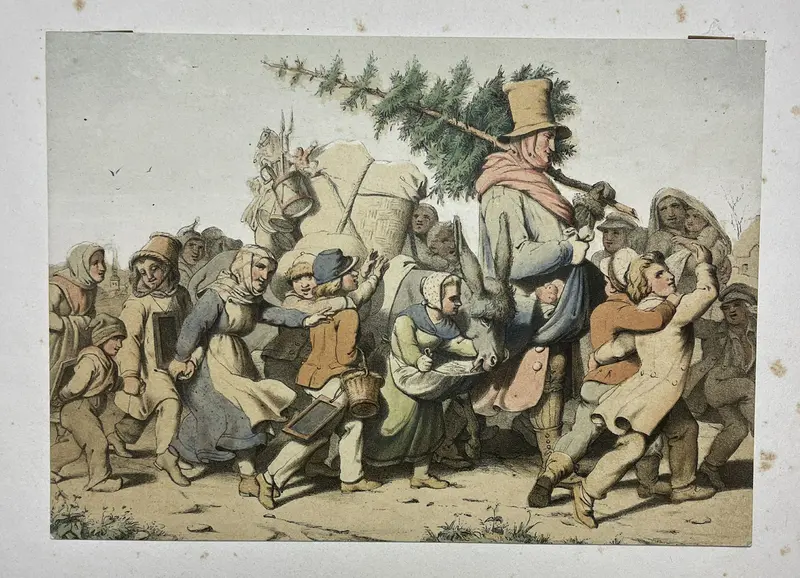 St. Nicolas Surrounded by Children Wall Art by Theodor Mintrop - High-Resolution Digital Print