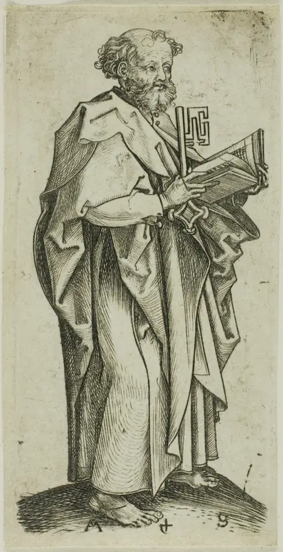 St. Peter, from Apostles Wall Art by Martin Schongauer - High-Resolution Digital Print
