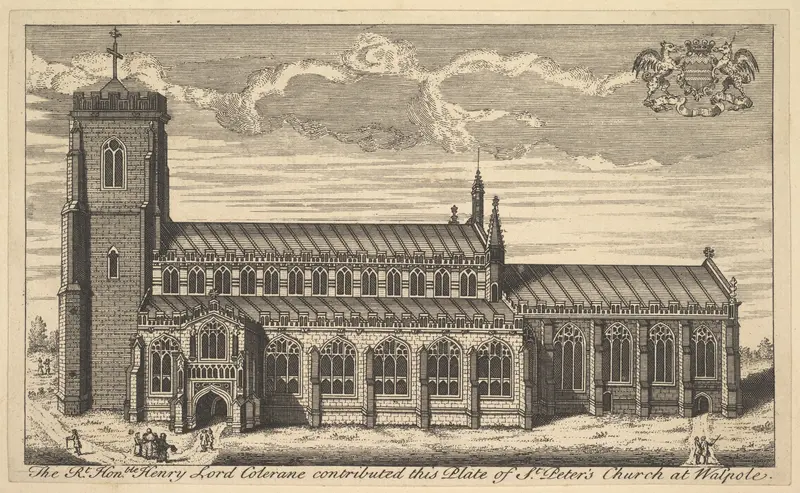 St. Peter's Church at Walpole, Norfolk Wall Art by Anonymous, British, 18th century - High-Resolution Digital Print