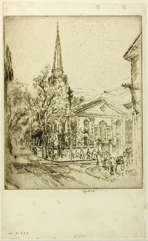 St. Peter's, From Pine Street, Philadelphia