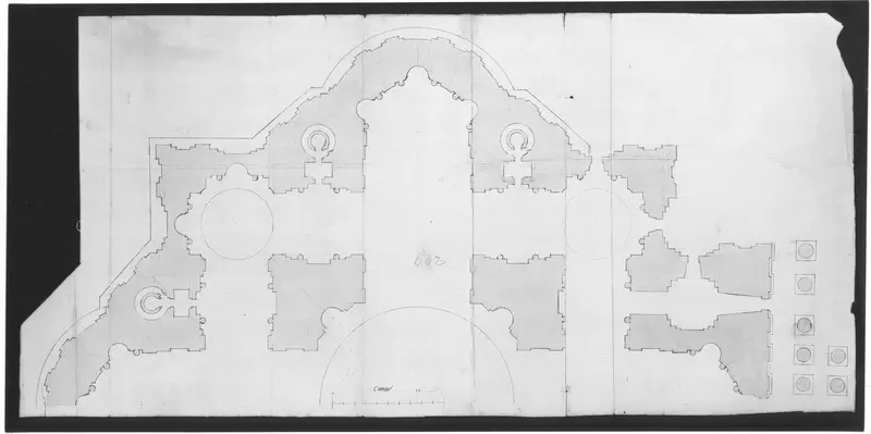 St. Peter's, plan (recto) blank (verso)