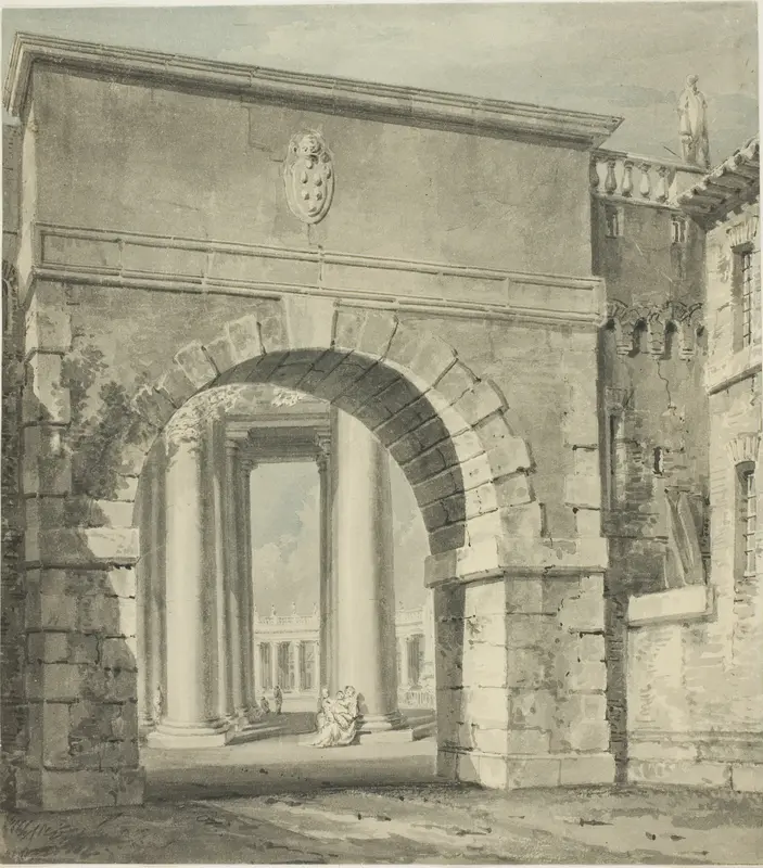 St. Peter’s Seen Through the Porta Angelica Wall Art by Joseph Mallord William Turner - High-Resolution Digital Print
