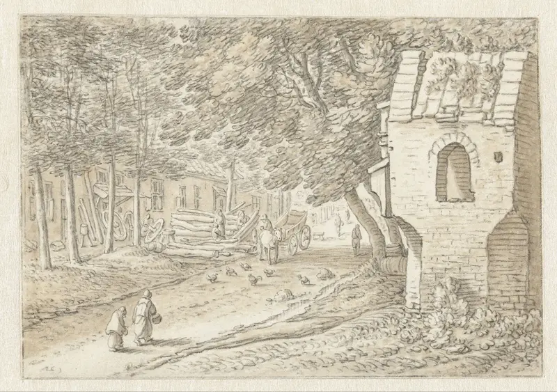 St. Petronella's kapel in De Bilt Wall Art by Herman Saftleven - High-Resolution Digital Print