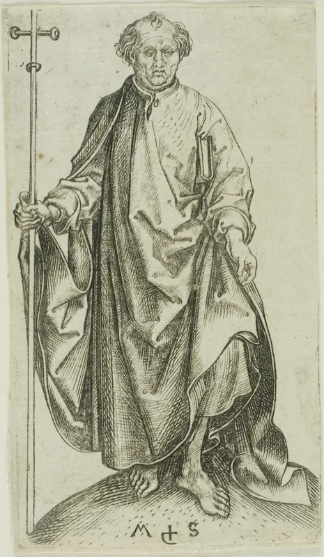 St. Philip, from Apostles Wall Art by Martin Schongauer - High-Resolution Digital Print