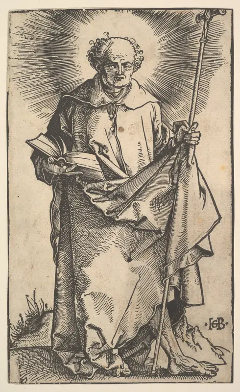 St. Philip, from "Christ and the Apostles" Wall Art by Hans Baldung (called Hans Baldung Grien) - High-Resolution Digital Print