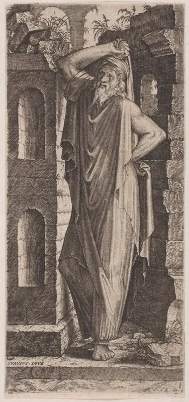 St. Philip (?), from "Christ, the Twelve Apostles and St. Paul" Wall Art by Lambert Suavius - High-Resolution Digital Print