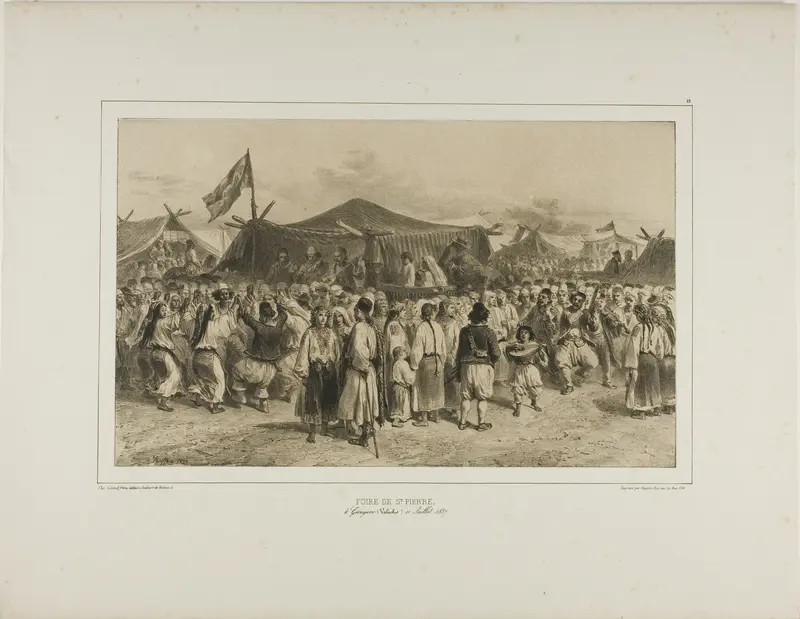 St. Pierre fair, Giourjevo, Wallachia, July 11, 1837