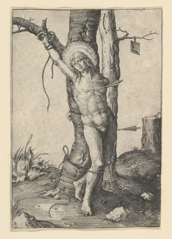 St. Sebastian Wall Art by Lucas van Leyden - High-Resolution Digital Print