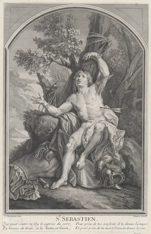 St. Sebastian Wall Art by Edmé Jeaurat - High-Resolution Digital Print