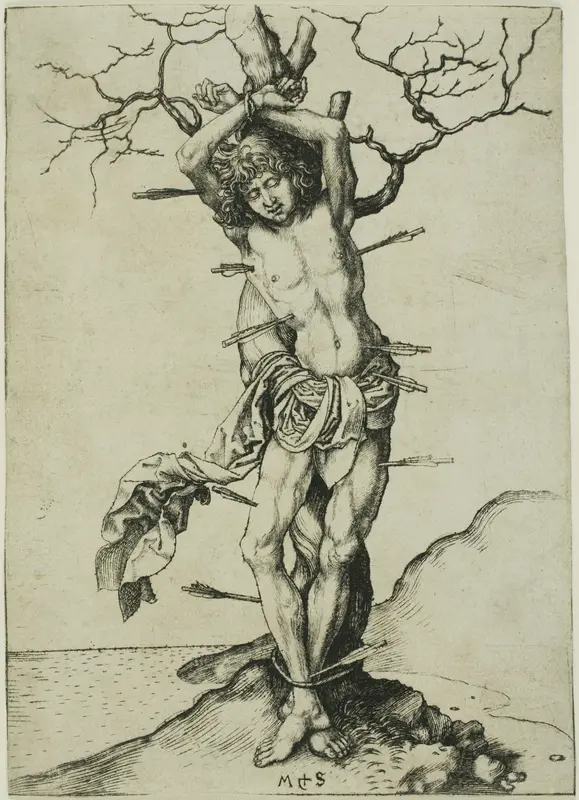 St. Sebastian Wall Art by Martin Schongauer - High-Resolution Digital Print